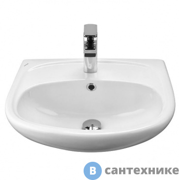 картинка Раковина Santek АНИМО 55 с отверстием для смеситель/55х45х20,5/ (1WH110502)