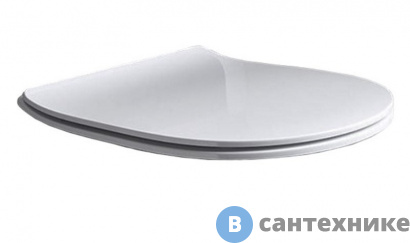 картинка Сиденье AXA Glomp 319101 с крышкой для унитаза soft-close, White Glossy