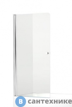 картинка Шторка для ванны Aquanet NF6211 Alfa 1, 1 стекло универсальная 750*1350 ст. прозр 5 мм,проф. Хром (196050)