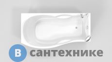 Ванна акриловая BellSan МИЛЕН 170 левая, с каркасом (BS.MI-N1695885L), без сифона