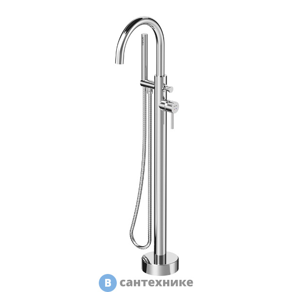 Смеситель AM.PM Sense F7514100 для ванны и душа, отдельностоящий, хром