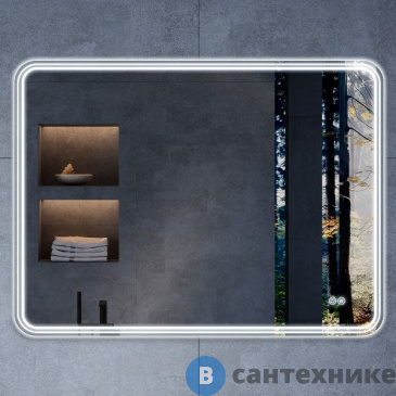 картинка Зеркало Vincea VLM-3MA800-2 800х600 c сенсорным выключателем и диммером, антизапотевание