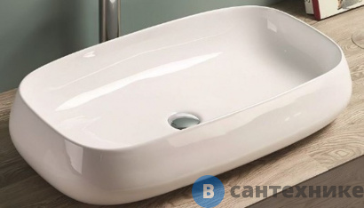 картинка Раковина Art & MAX накладная AM-78101, белый, 715х410х145