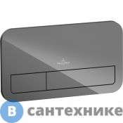Клавиша смыва Villeroy & Boch 922400RA ViConnect поверхность из стекла, M200, Glass Glossy Grey