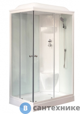 картинка Душевая кабина Royal Bath RB 8120HP6-WT R 1200x800x2170 (белое/прозрачное)