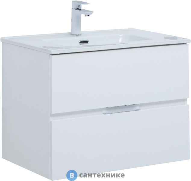 Тумба под раковину Aquanet Алвита new 70 белый матовый (303909)