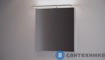 картинка Зеркало Velvex Klaufs 80 с LED светильником (zkKLA.80-14)