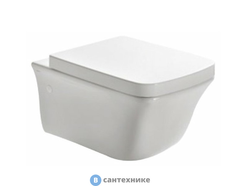 Унитаз подвесной GLOBO Relais RES02.BI 56*36см, белый, без сиденья