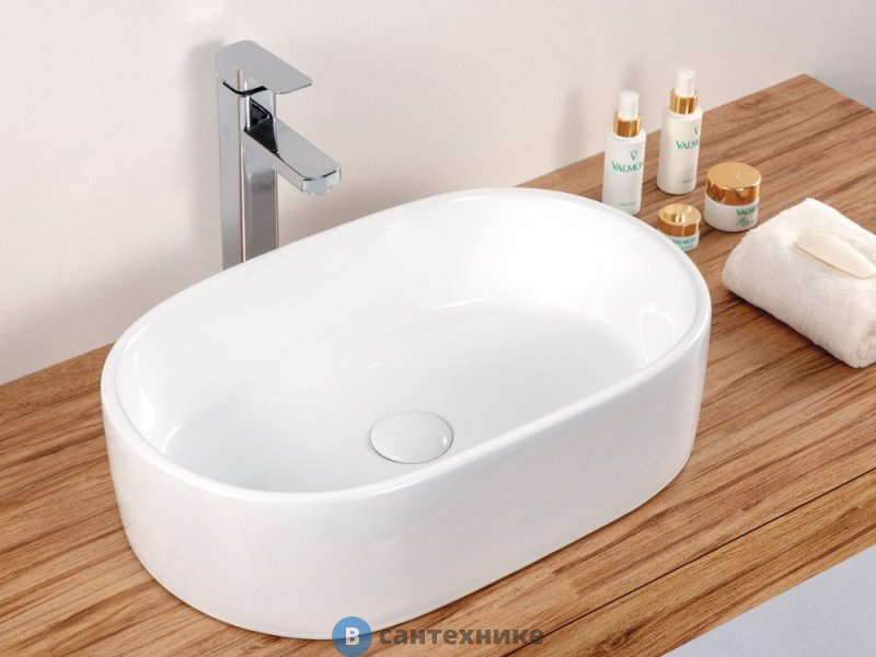 Раковина BelBagno BB1048 накладная, овальная 550x350x140