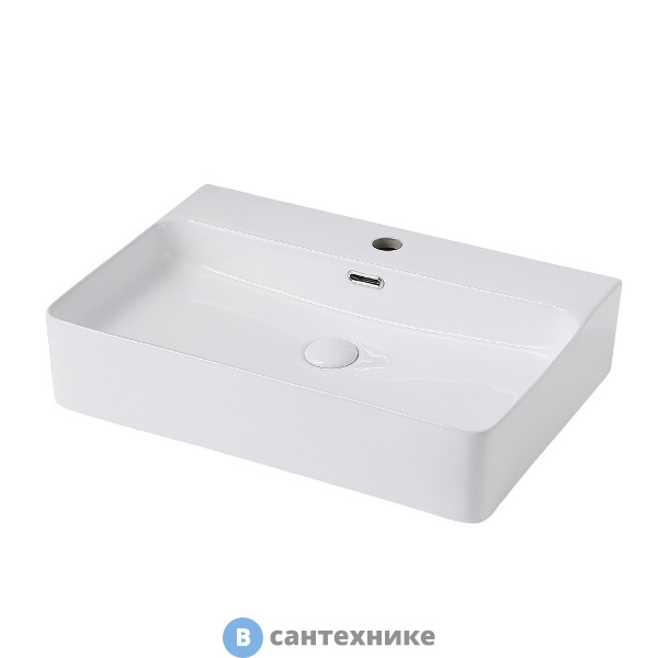 Раковина ABBER Rechteck AC2201 накладная белая