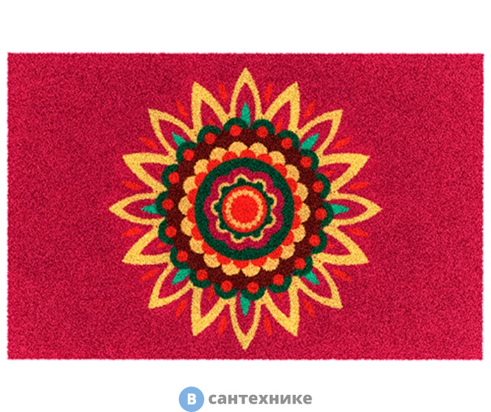 Коврик WasserKRAFT Isen BM-4002 для ванной комнаты 80х50 см полиамид