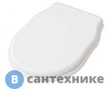 Сиденье Artceram HERMITAGE для унитаза цвет белый с микролифтом, шарниры золото (HEA005 01 73 bi)