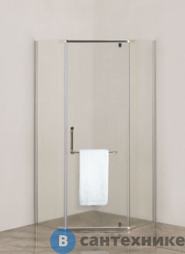 картинка Душевой уголок Agger A03-090MCR/G 90х90х195 пятиугольный, без поддона