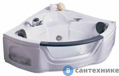 картинка Акриловая ванна APPOLLO TS-0920 (135х135х58) /с подголовниками, слив-перелив/