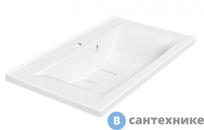 картинка Раковина Vincea VCB-3M750W из искусственного камня, белый