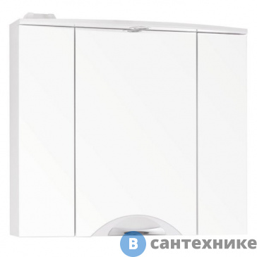 картинка Зеркальный шкаф Style line Жасмин 2 800/С, Люкс белый (4650134472486)