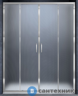 картинка Душевая дверь Vincea Alpha VDS-3AL2170MT, 1700, хром, стекло текстурное