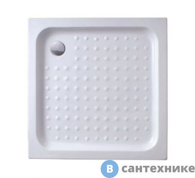 картинка Душевой поддон Cezares TRAY-A-A-80-15-W акрил, с сифоном