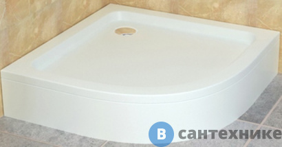картинка Душевой поддон RGW STYLE белый/полукруг (FW5-8) 100*100*3 h 22 (16180400-11), без сифона