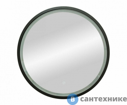 картинка Зеркало ART&MAX Livorno AM-Liv-600-DS-F-Nero с подсветкой