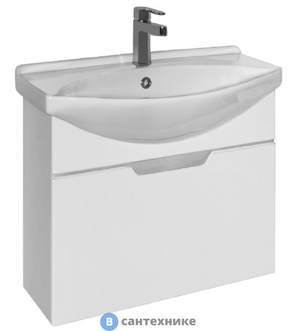 Тумба под раковину Dreja Laguna 65, белая (99.0101)