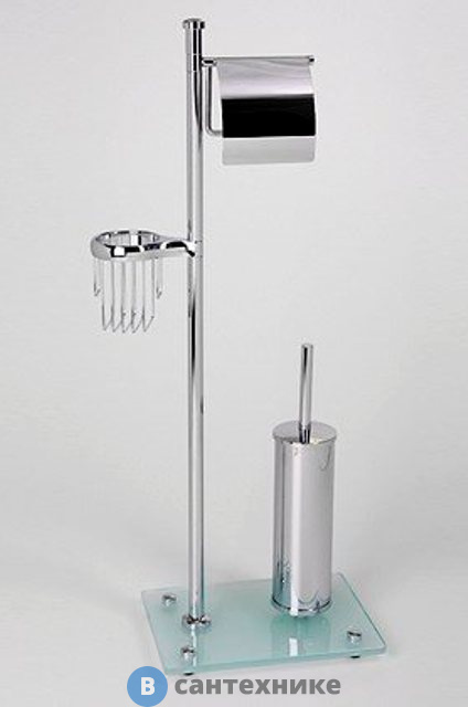 Стойка WasserKRAFT K-1264 комбинированная напольная, закаленное матовое стекло