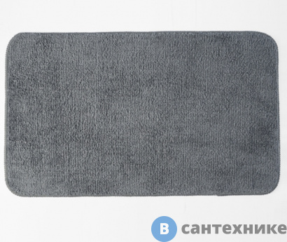 картинка Коврик WasserKRAFT Vils BM-1061 Dark Shadow для ванной комнаты 75х45 см микрофибра