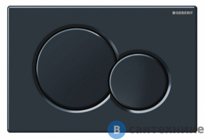 картинка Клавиша смыва Geberit SIGMA01 115.770.DW.5 (пластик/черн)
