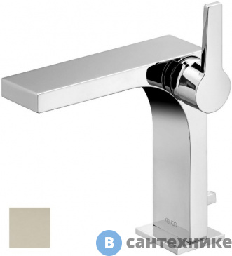 картинка Смеситель Keuco EDITION 11 для умывальника, с гарнитурой, никель шлифованный (51102050000)