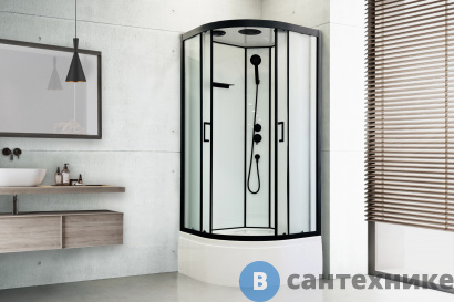 картинка Душевая кабина Royal Bath FATO RB 90CK-М-BL (рифленое) (RB90CK-M-BL FATO)