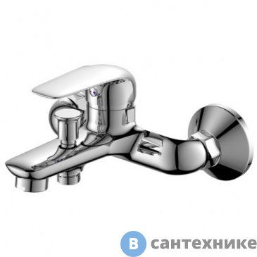 картинка Смеситель Orange Iris M41-100cr однозахватный для ванной/душевой с аксесуарами (шланг, лейка, держатель)