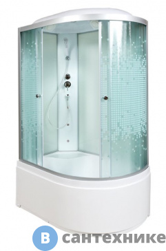 картинка Душевая кабина Deto L 920 L с гидромассажем (120х80х215 см)