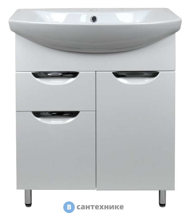 Тумба Loranto Стиль-70/1 (700*850*315) с раковиной Балтика 70 (CS00068935)