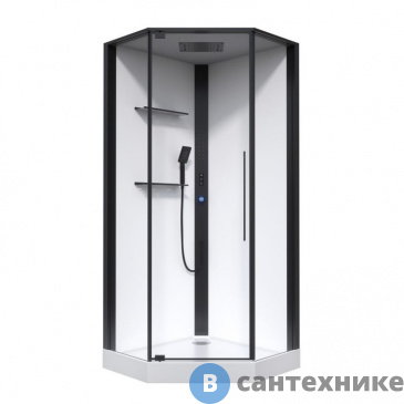 картинка Душевая кабина Black&White G8035 (900х900х2140)