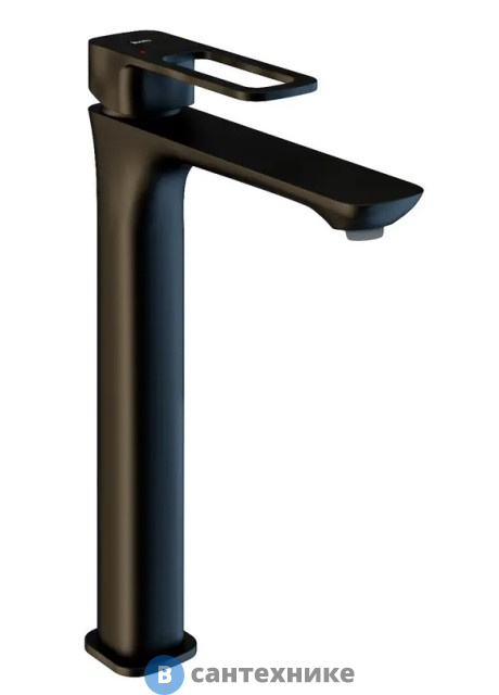 Смеситель IDDIS Slide SLIBL01i01 для настольного умывальника, чёрный матовый