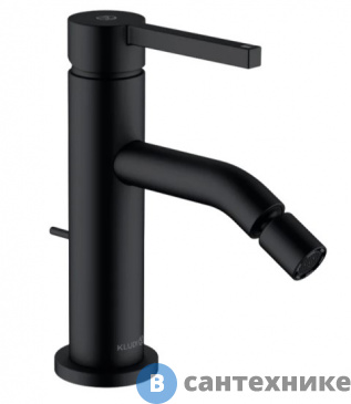 картинка Смеситель Kludi 202163915 NOVA FONTE Pura однорычажный для биде, чёрный мат