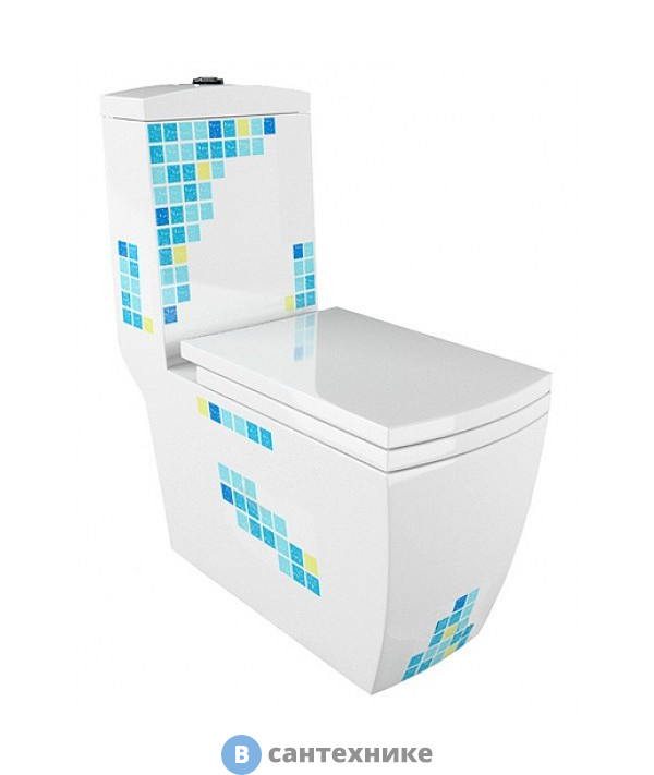 Унитаз с бачком Arcus 050 белый MM моноблок (без сиденья)