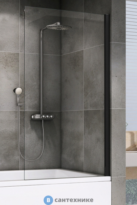 Шторка на ванну ABBER Immer Offen AG71100B 100*140