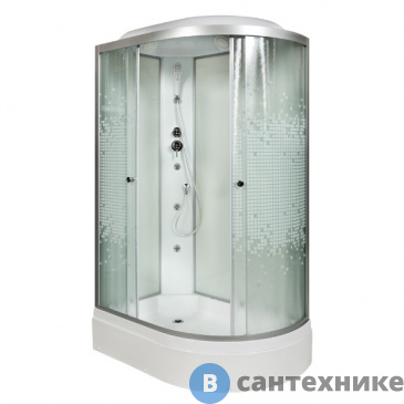 картинка Душевая кабина Deto L 720 L с гидромассажем (120х80х215 см)
