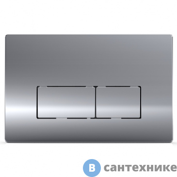 картинка Клавиша смыва AZARIO хром глянец (квадратная) (AZ-8200-0089/AZ-P58-0120)