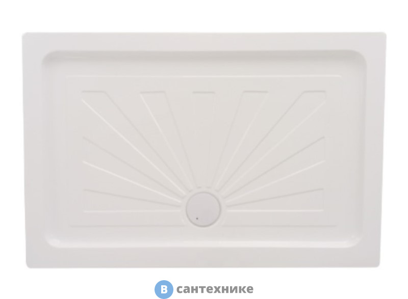 Душевой поддон Cerutti QR110 (110x80x12) прямоугольный, без сифона