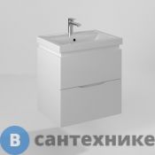 Тумба под раковину BRIZ Сити т18-60 консольная (ум. Фостер) (232 03-18060-09 00 БЕЛ)