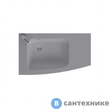 картинка Раковина Jacob Delafon Nona EB1884RU-DE4 стеклянная, матовый серый, 80 см