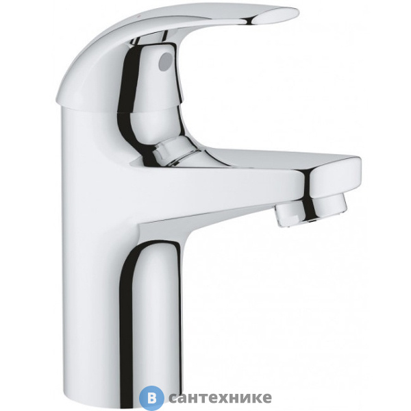 Смеситель Grohe 32848000 BauCurve для раковины, гладкий корпус, хром