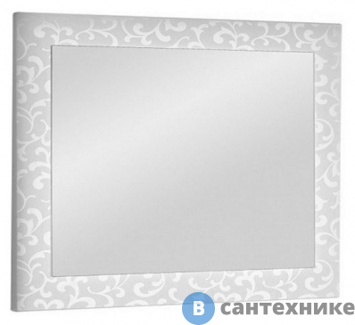 картинка Зеркало Dreja 120 Ornament белый (59098)