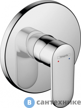 картинка Смеситель Hansgrohe 71667000 Vernis Blend для душа, хром, без внутр. части