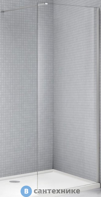 Душевая перегородка Cezares LIBERTA-L-1-125-C-Cr с односторонним входом 1250x1950 мм