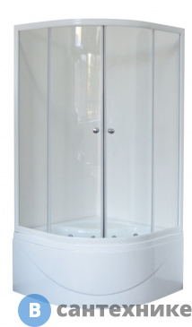 картинка Душевой уголок Royal Bath RB 90BK-T 900x900x2000 (прозрачное)