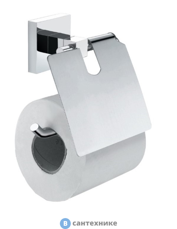 Бумагодержатель AZARIO RINA с крышкой, хром (AZ-87010)