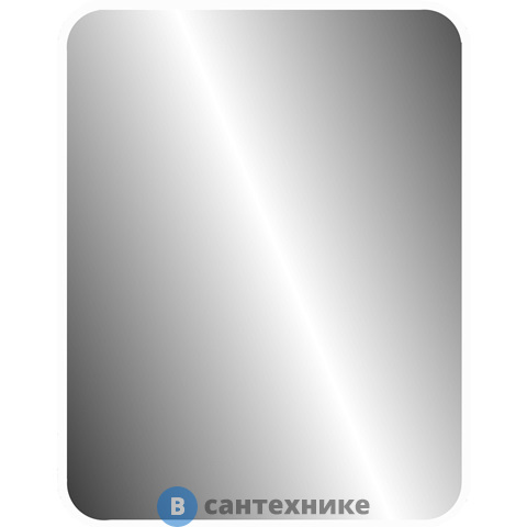 Зеркало Континент Сидней белое 600х800 в МДФ раме (Б202)